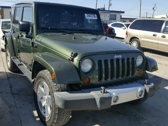 1J4GA59178L609191 - 2008 JEEP WRANGLER U GREEN photo 1