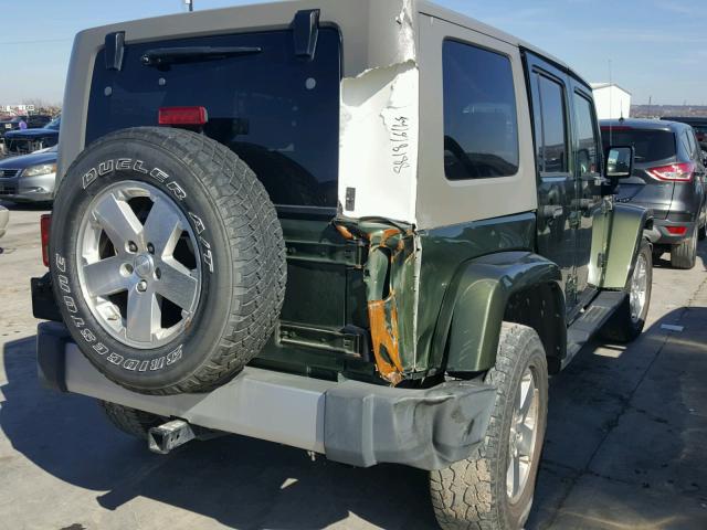1J4GA59178L609191 - 2008 JEEP WRANGLER U GREEN photo 4
