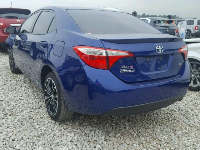 2T1BURHE6EC108153 - 2014 TOYOTA COROLLA L BLUE photo 3