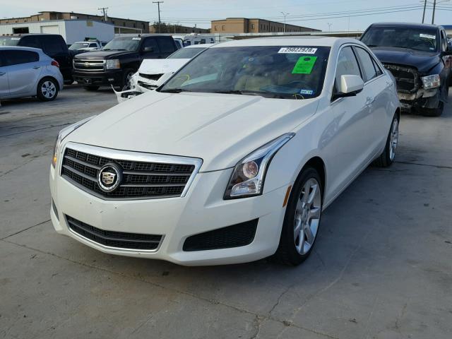 1G6AA5RA4D0145092 - 2013 CADILLAC ATS WHITE photo 2