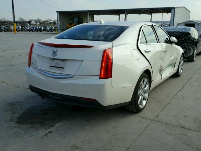 1G6AA5RA4D0145092 - 2013 CADILLAC ATS WHITE photo 4