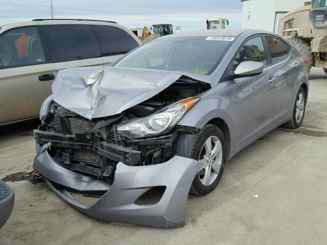 KMHDH4AE5CU327630 - 2012 HYUNDAI ELANTRA GL GRAY photo 2