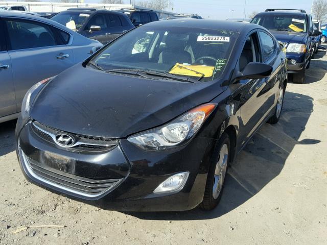 KMHDH4AE9CU432333 - 2012 HYUNDAI ELANTRA GL BLACK photo 2