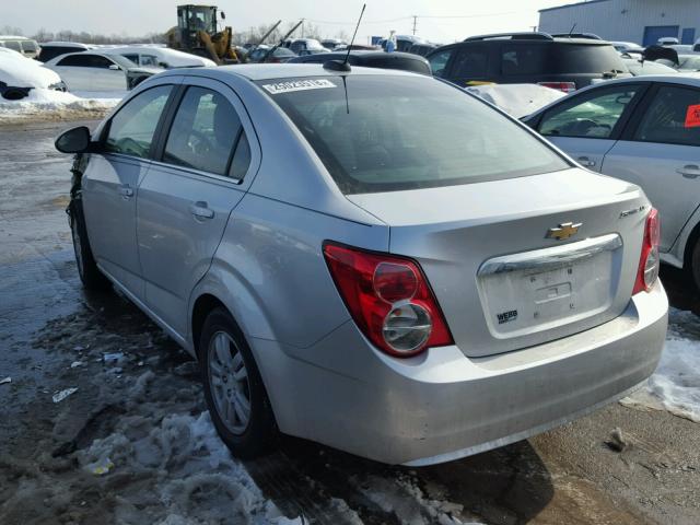 1G1JC5SH9F4162828 - 2015 CHEVROLET SONIC LT SILVER photo 3