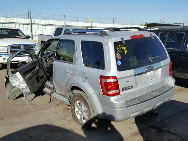 1FMCU04GX9KA44836 - 2009 FORD ESCAPE LIM SILVER photo 3