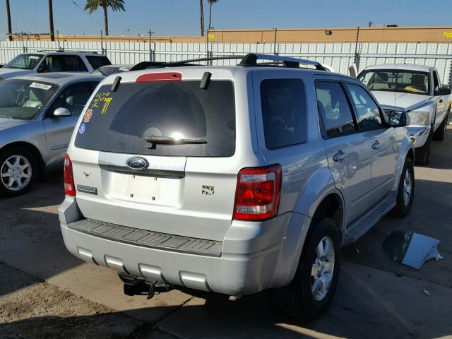 1FMCU04GX9KA44836 - 2009 FORD ESCAPE LIM SILVER photo 4