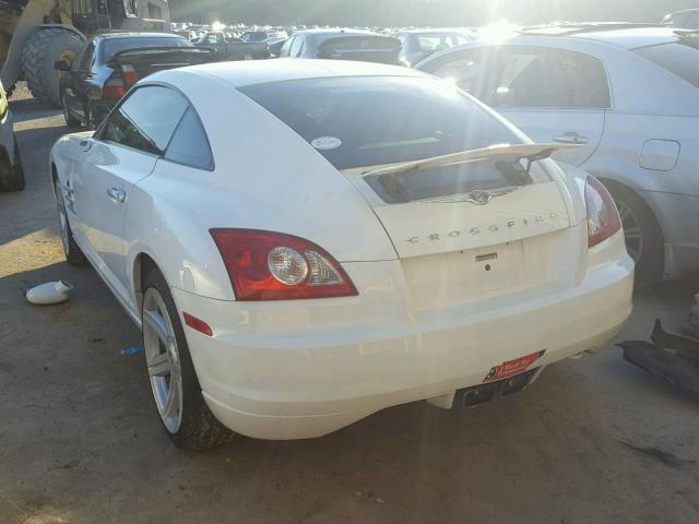 1C3AN69L35X034376 - 2005 CHRYSLER CROSSFIRE WHITE photo 3