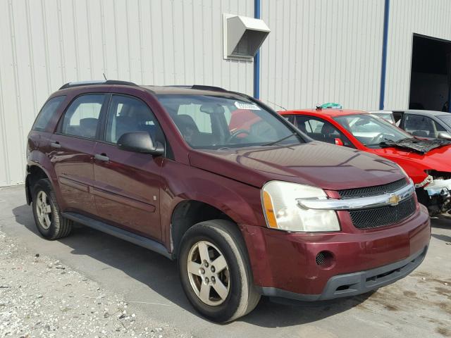 2CNDL13F686040838 - 2008 CHEVROLET EQUINOX LS MAROON photo 1