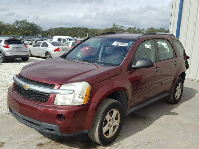 2CNDL13F686040838 - 2008 CHEVROLET EQUINOX LS MAROON photo 2