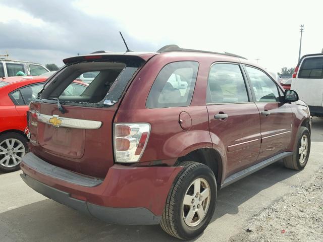 2CNDL13F686040838 - 2008 CHEVROLET EQUINOX LS MAROON photo 4