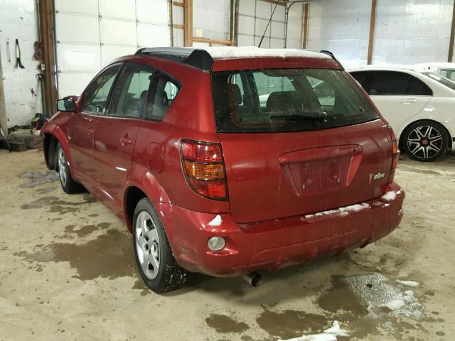 5Y2SL63845Z410985 - 2005 PONTIAC VIBE MAROON photo 3