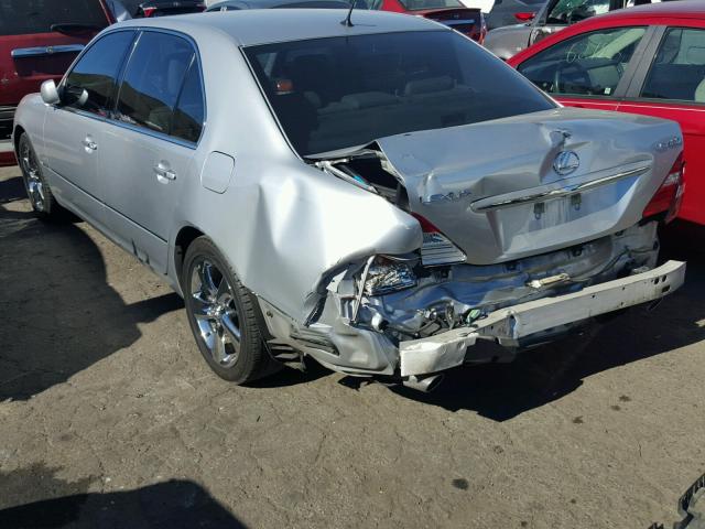 JTHBN36F055017381 - 2005 LEXUS LS 430 SILVER photo 3