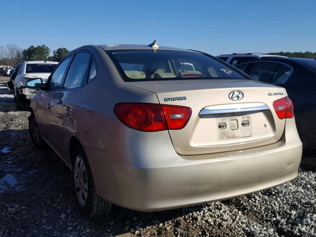 KMHDU4AD2AU084181 - 2010 HYUNDAI ELANTRA BL TAN photo 3