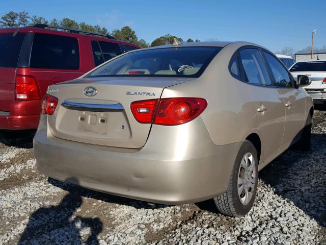 KMHDU4AD2AU084181 - 2010 HYUNDAI ELANTRA BL TAN photo 4