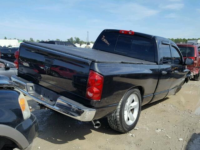 1D7HA18278S616599 - 2008 DODGE RAM 1500 S BLACK photo 4