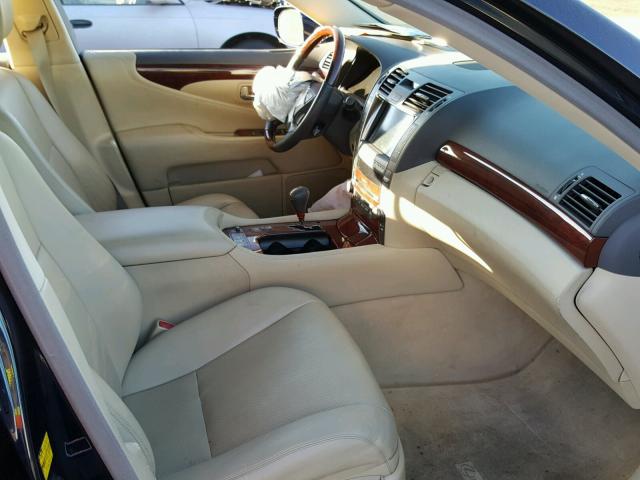 JTHBL46F475023473 - 2007 LEXUS LS 460 BLUE photo 5