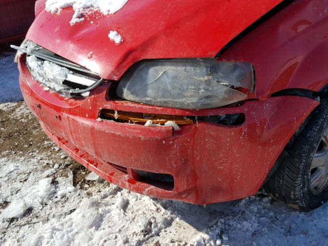 KL1TJ62694B227056 - 2004 CHEVROLET AVEO LS RED photo 10