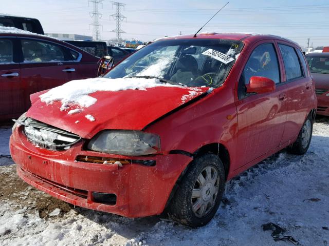 KL1TJ62694B227056 - 2004 CHEVROLET AVEO LS RED photo 2