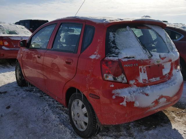 KL1TJ62694B227056 - 2004 CHEVROLET AVEO LS RED photo 3