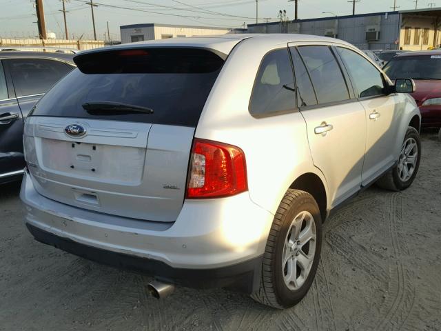 2FMDK3JC2DBC34405 - 2013 FORD EDGE SEL SILVER photo 4