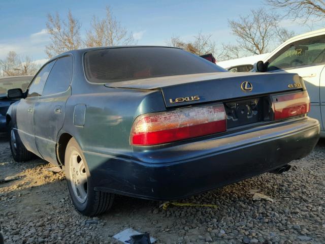 JT8BF12G0T0138499 - 1996 LEXUS ES 300 GREEN photo 3