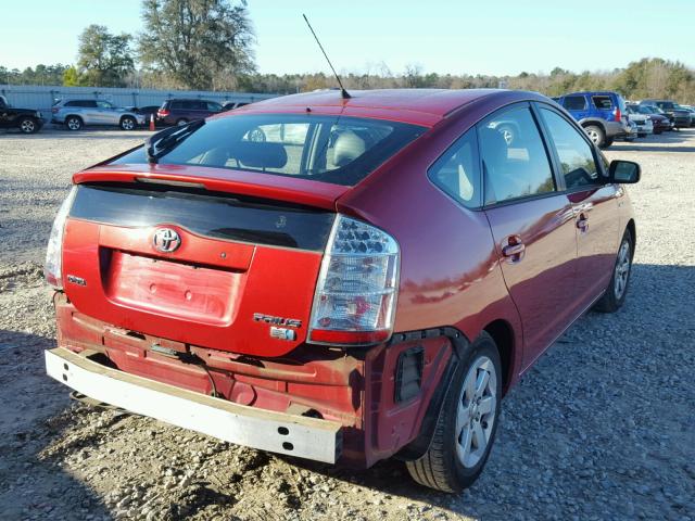 JTDKB20U263169235 - 2006 TOYOTA PRIUS RED photo 4