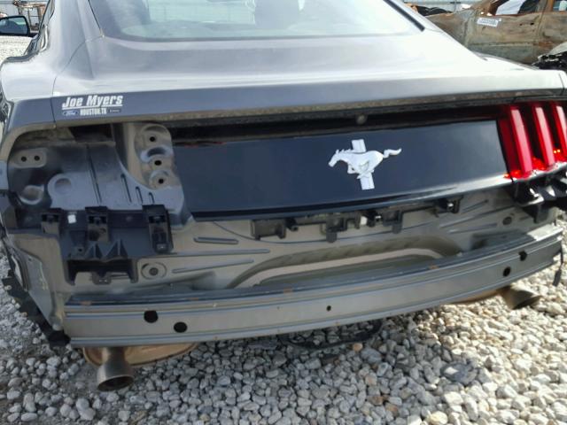 1FA6P8AM4F5412932 - 2015 FORD MUSTANG GRAY photo 9