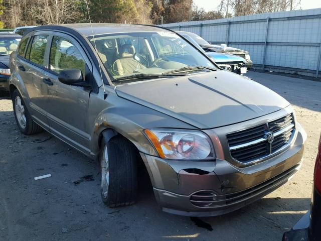 1B3HB48B07D209673 - 2007 DODGE CALIBER SX BROWN photo 1