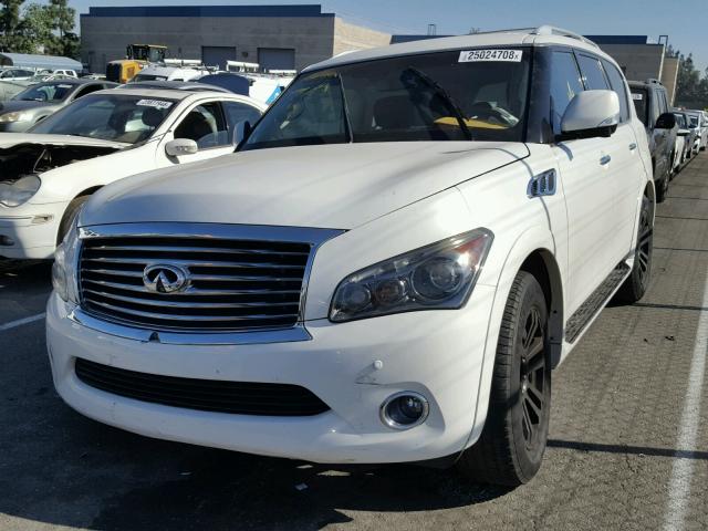 JN8AZ2NF2C9518313 - 2012 INFINITI QX56 WHITE photo 2