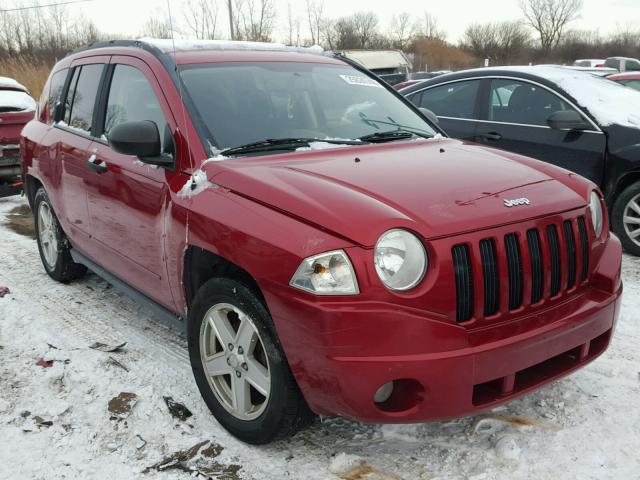 1J8FT47B59D128572 - 2009 JEEP COMPASS SP RED photo 1