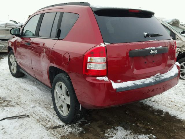 1J8FT47B59D128572 - 2009 JEEP COMPASS SP RED photo 3