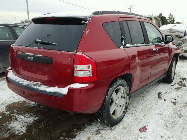 1J8FT47B59D128572 - 2009 JEEP COMPASS SP RED photo 4