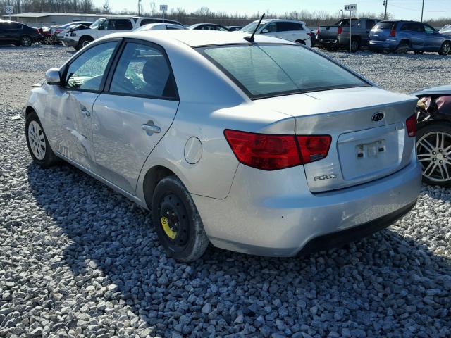 KNAFT4A20C5547315 - 2012 KIA FORTE LX SILVER photo 3