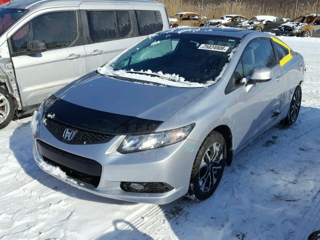 2HGFG3B07DH518310 - 2013 HONDA CIVIC EXL SILVER photo 2