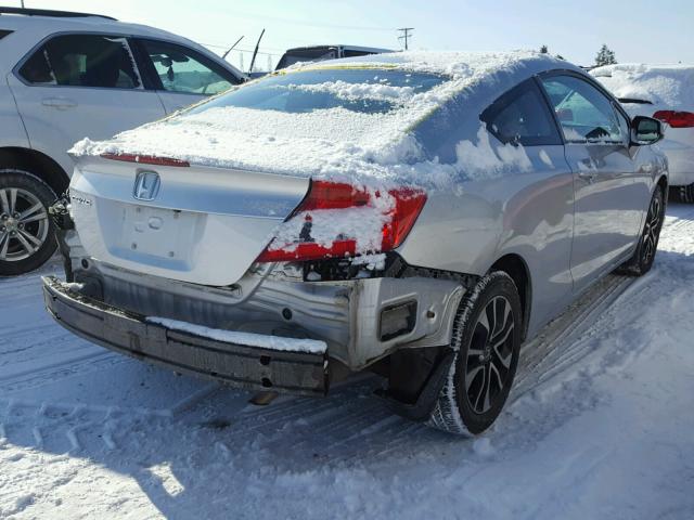 2HGFG3B07DH518310 - 2013 HONDA CIVIC EXL SILVER photo 4