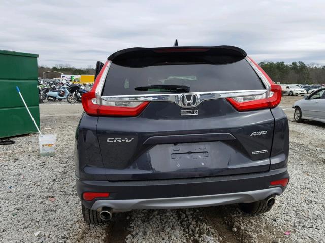 7FARW2H99JE015592 - 2018 HONDA CR-V TOURI GRAY photo 10