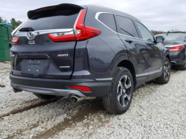 7FARW2H99JE015592 - 2018 HONDA CR-V TOURI GRAY photo 4