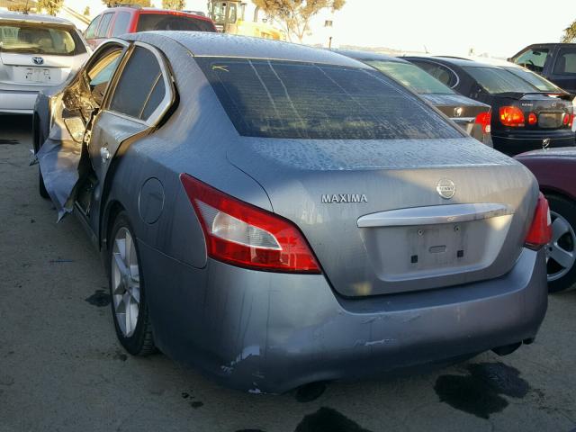 1N4AA51E39C832717 - 2009 NISSAN MAXIMA S SILVER photo 3