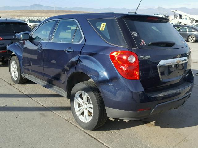 2GNALAEK3F1133092 - 2015 CHEVROLET EQUINOX LS BLUE photo 3