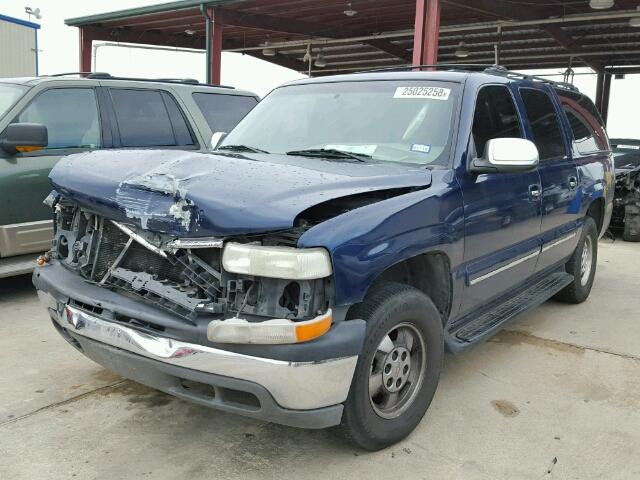 3GNEC16T31G232942 - 2001 CHEVROLET SUBURBAN C BLUE photo 2