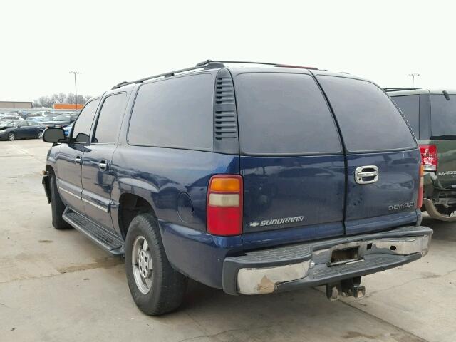 3GNEC16T31G232942 - 2001 CHEVROLET SUBURBAN C BLUE photo 3