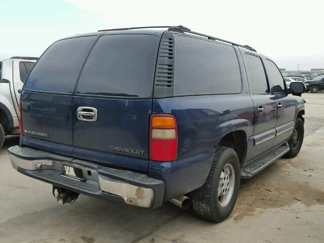 3GNEC16T31G232942 - 2001 CHEVROLET SUBURBAN C BLUE photo 4