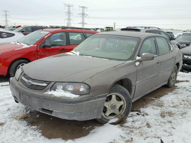 2G1WH55K329132195 - 2002 CHEVROLET IMPALA LS GRAY photo 2