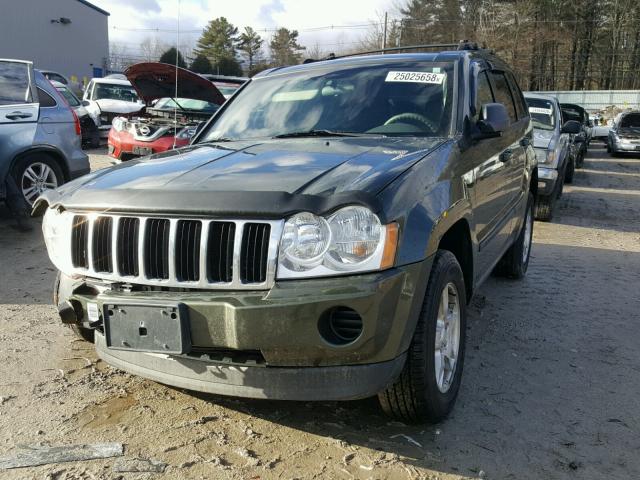 1J8GR48K27C640780 - 2007 JEEP GRAND CHER GREEN photo 2