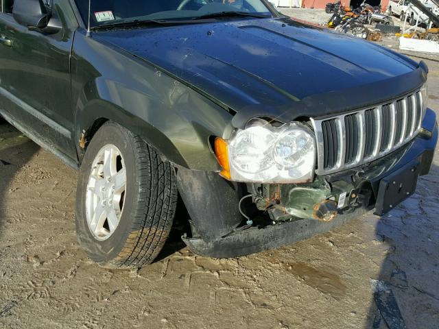 1J8GR48K27C640780 - 2007 JEEP GRAND CHER GREEN photo 9