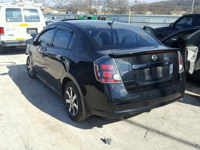 3N1AB6AP6CL763454 - 2012 NISSAN SENTRA 2.0 BLACK photo 3