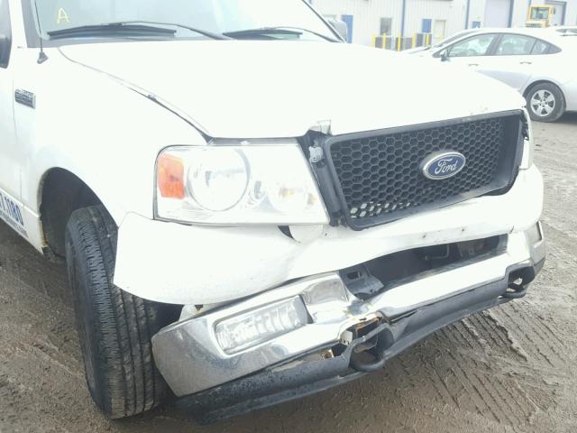 1FTRF14544NA99741 - 2004 FORD F150 WHITE photo 9