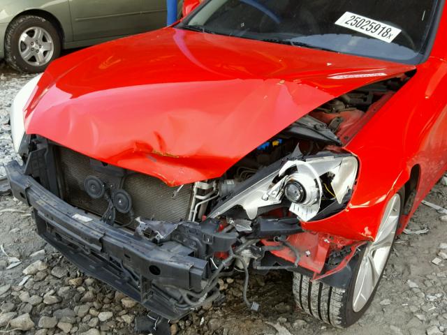 KMHHT6KD0AU016038 - 2010 HYUNDAI GENESIS CO RED photo 9