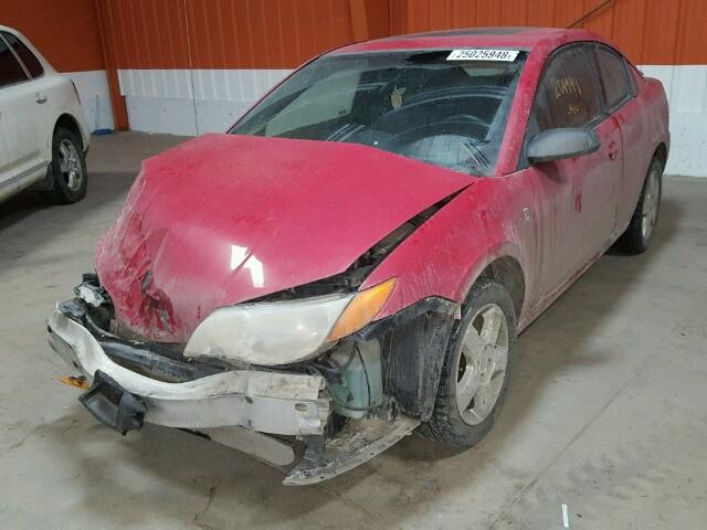 1G8AN18F27Z195507 - 2007 SATURN ION LEVEL RED photo 2