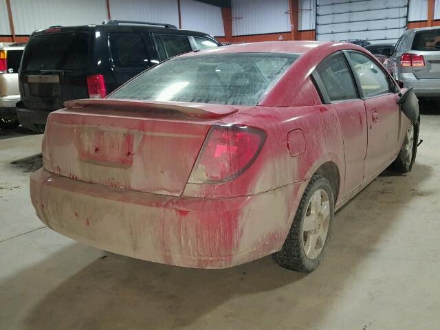 1G8AN18F27Z195507 - 2007 SATURN ION LEVEL RED photo 4
